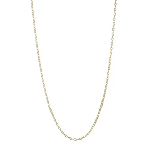 14 Karat Gold Cable Link Chain with S-Hook Closure