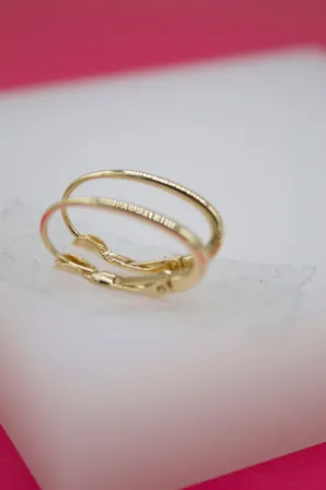 18K Gold Filled Simple French Earrings