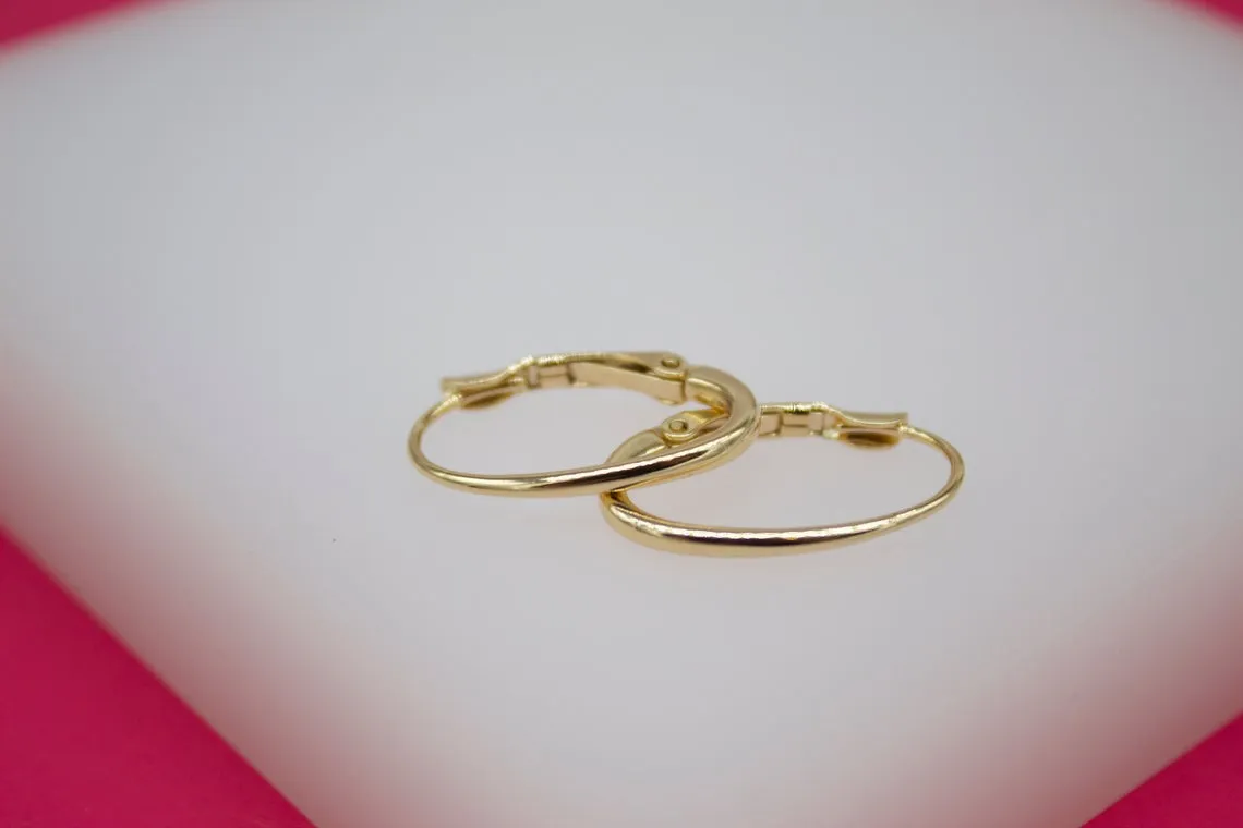 18K Gold Filled Simple French Earrings