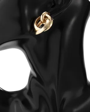 1pair Cross Round Shaped Hoop Earrings