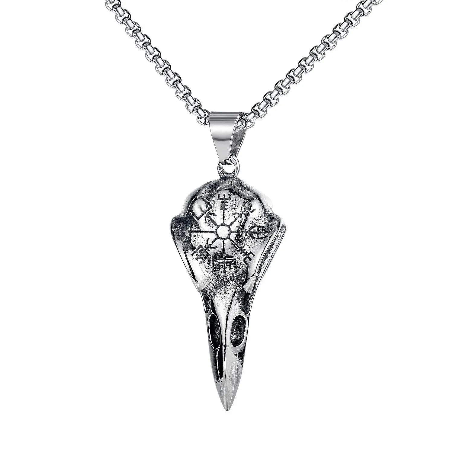 2023 Punk Devil Skull Necklaces For Men Women Goth Retro Demon Mask Pendant Titanium Steel Necklace Cool New Party Jewelry Gift