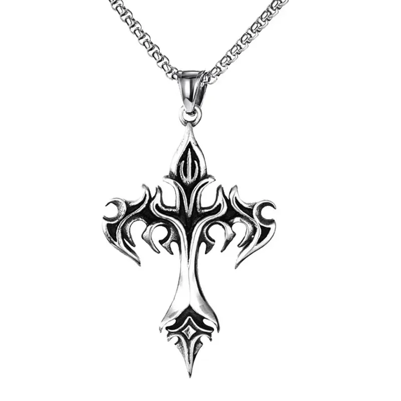 2023 Punk Devil Skull Necklaces For Men Women Goth Retro Demon Mask Pendant Titanium Steel Necklace Cool New Party Jewelry Gift