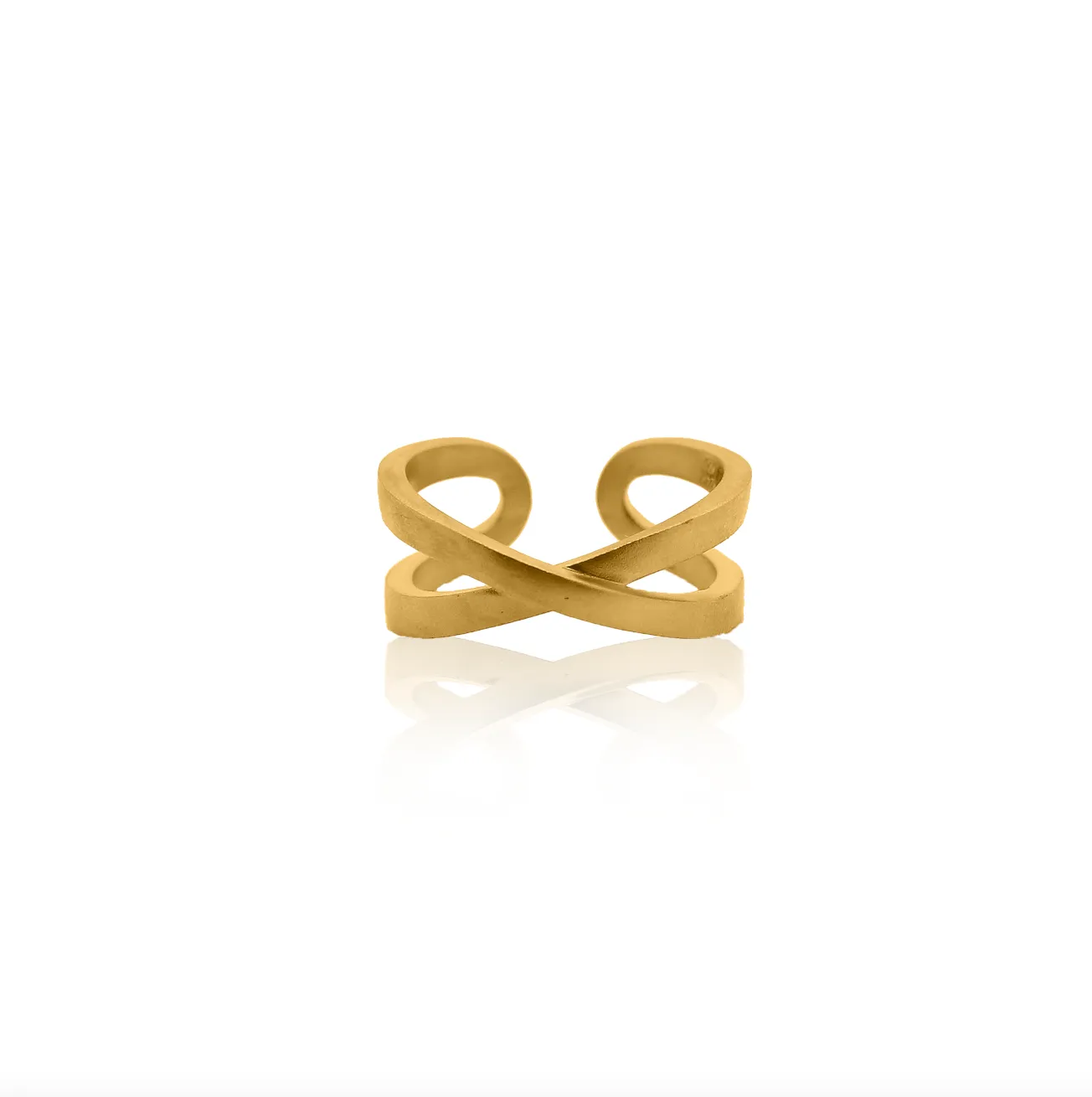 24Kt Gold Modern Infinity Ring