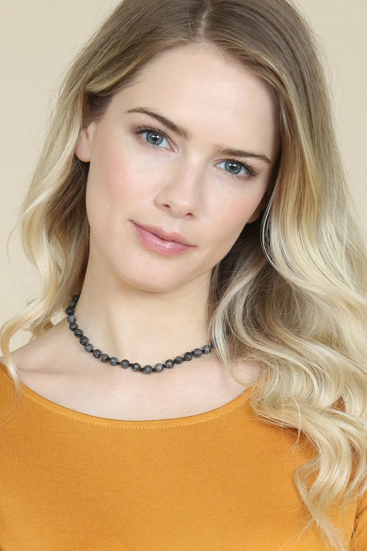 6mm Natural Stone Necklace
