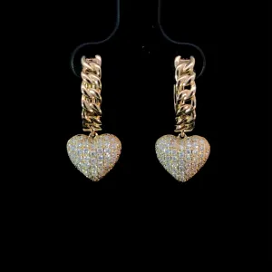 .87 ctw diamond earrings