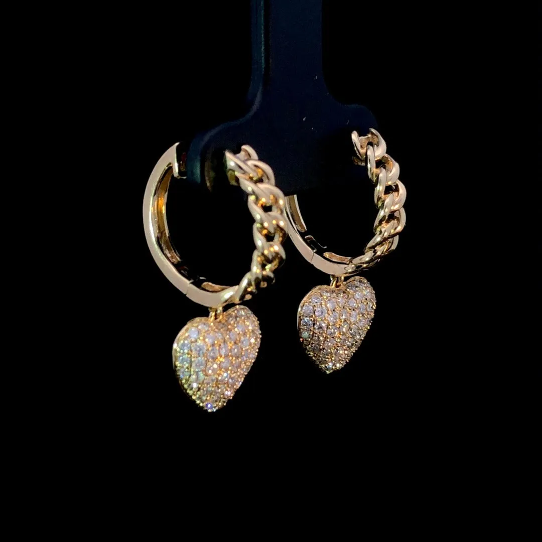 .87 ctw diamond earrings