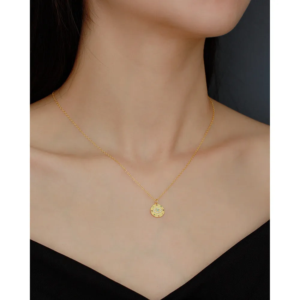 925 Sterling Silver Cute & Edgy Silver Diamond Inlay Necklaces