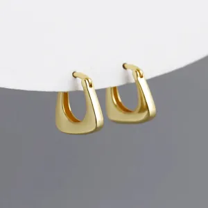 925 Sterling Silver Hoop Earrings Charm Jewelry - MD321 Design