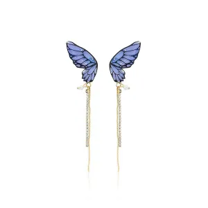 Acrylic Butterfly Statement Drop Earrings