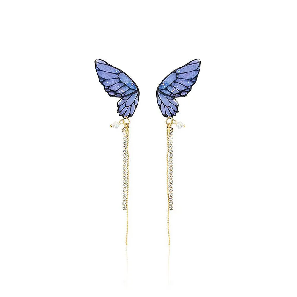 Acrylic Butterfly Statement Drop Earrings