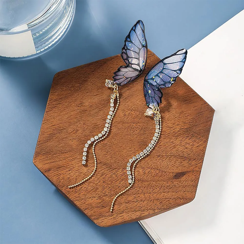 Acrylic Butterfly Statement Drop Earrings