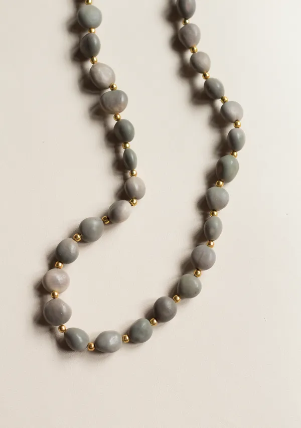 Alvellana & Gold Bead Necklace