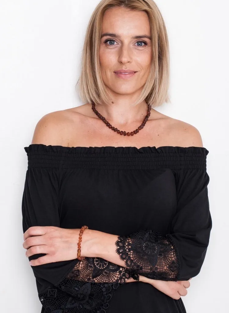 AMBER NECKLACE & BRACELET - RAW AMBER BEADS