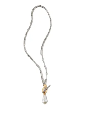 Amberley Baroque Pearl Necklace (Silver)
