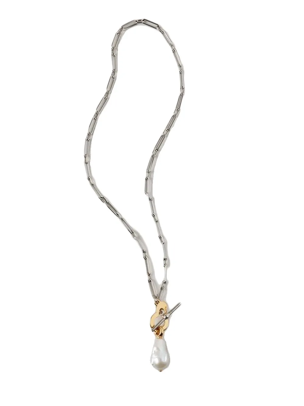 Amberley Baroque Pearl Necklace (Silver)