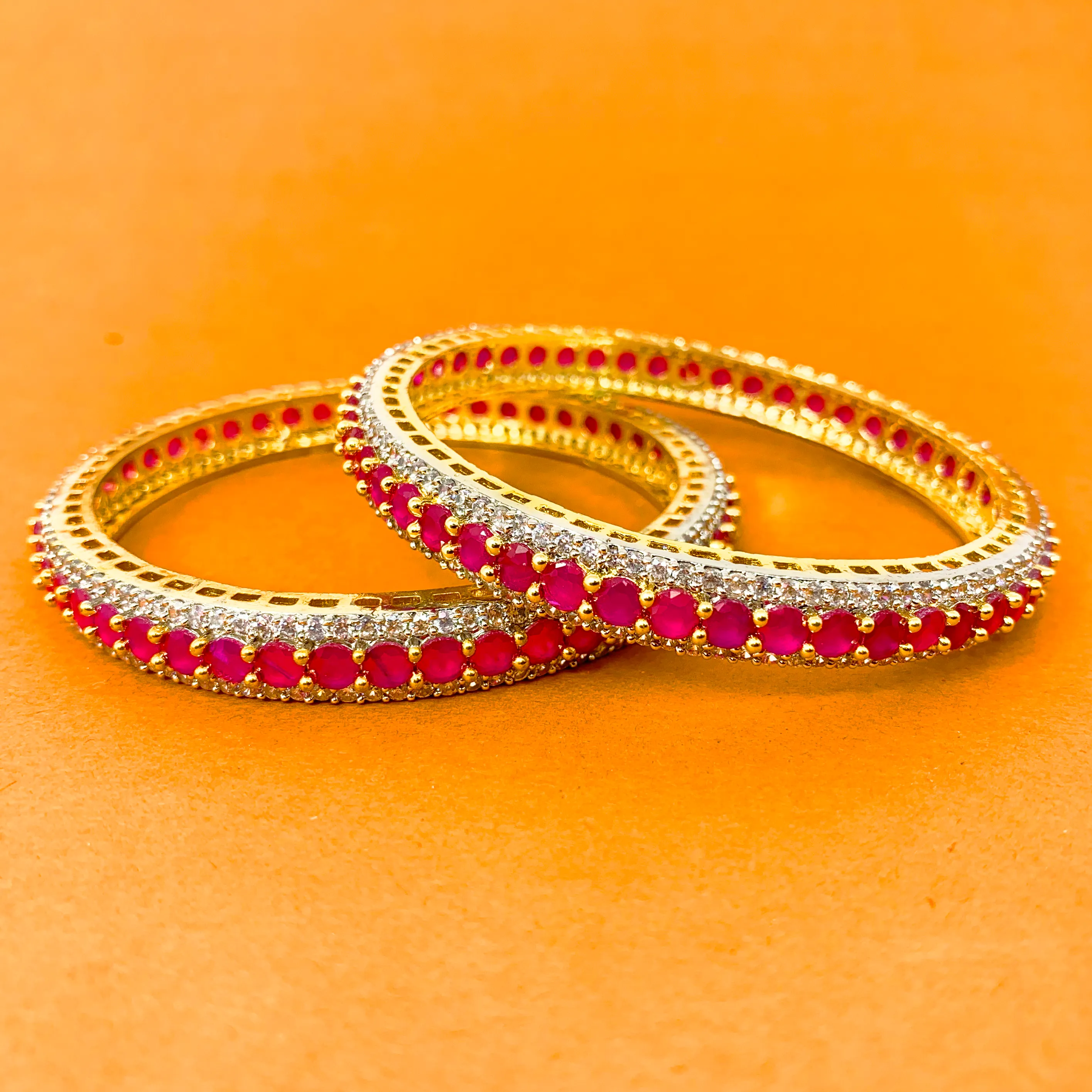 American Diamond & Semi-Precious Bangles (Design 7)