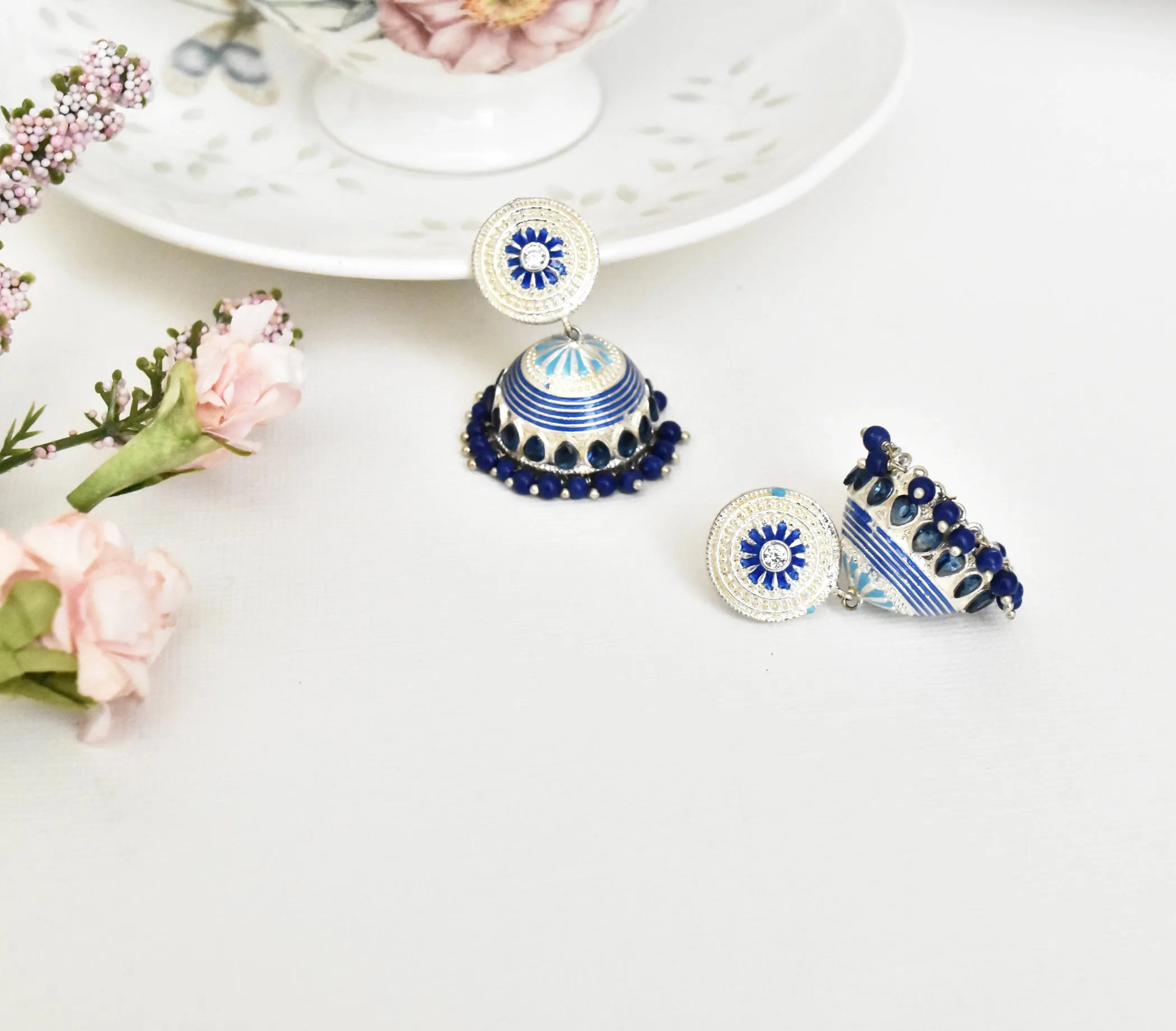 Amrita Antique Meena Earrings