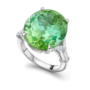Ancient Trees Green Tourmaline Ring