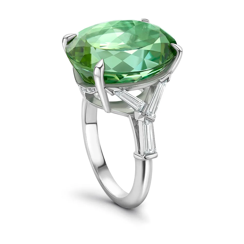 Ancient Trees Green Tourmaline Ring