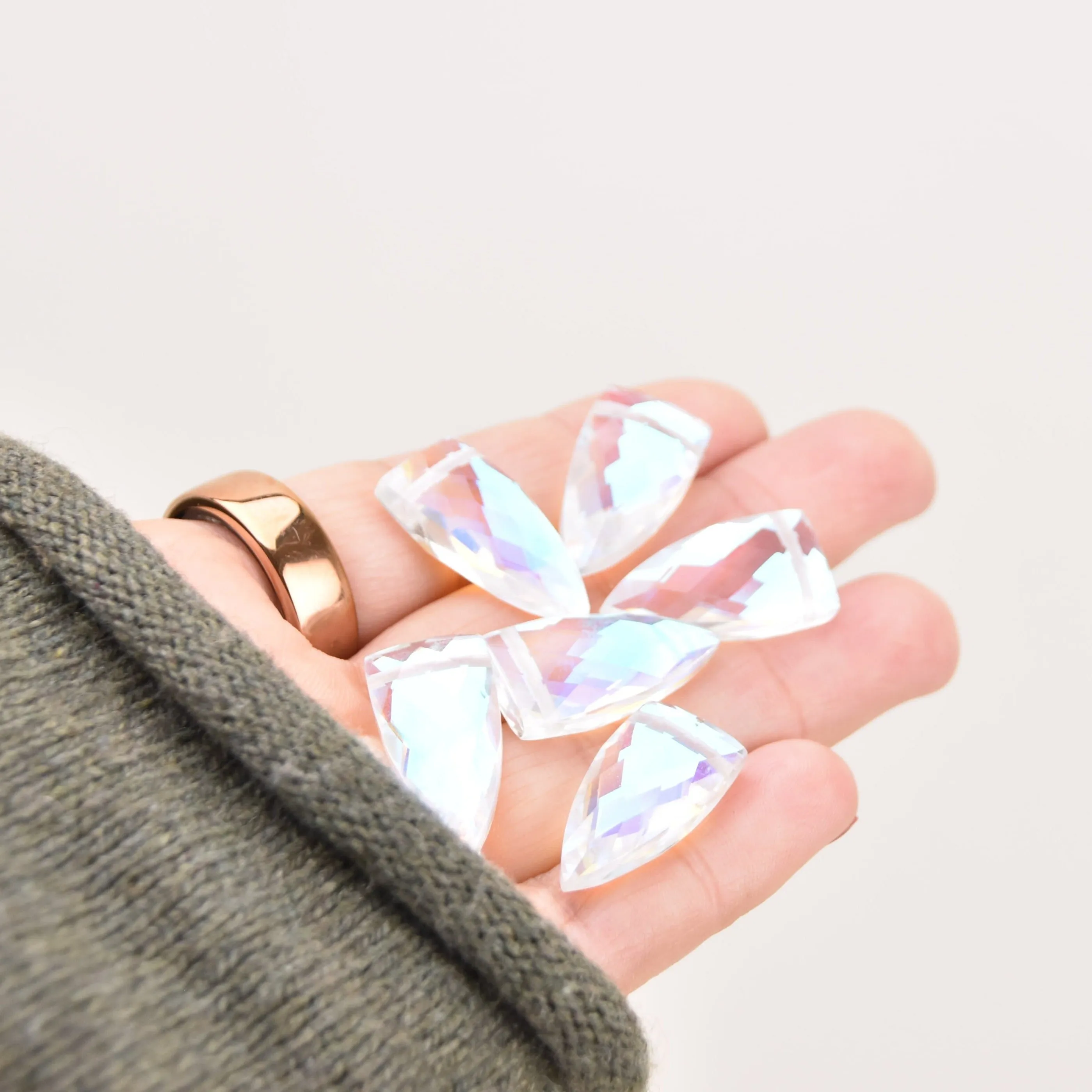 Aurora Quartz Pyramid Necklace