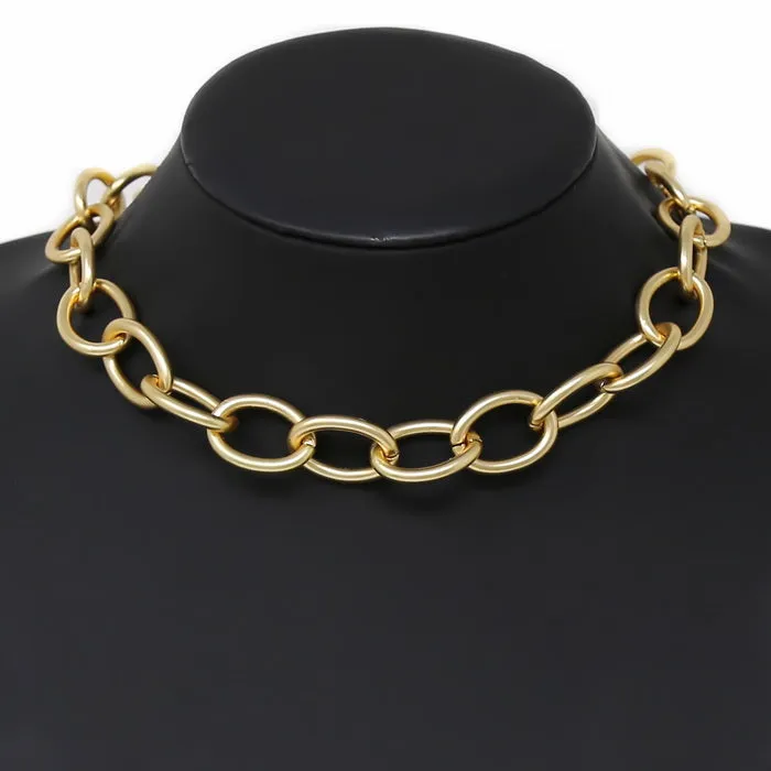 Basic Chain Short Necklace