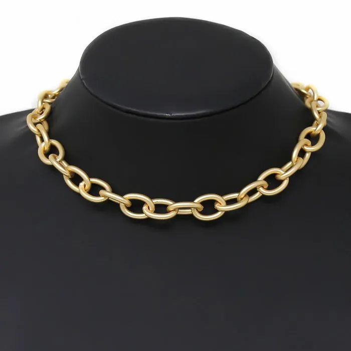 Basic Chain Short Necklace