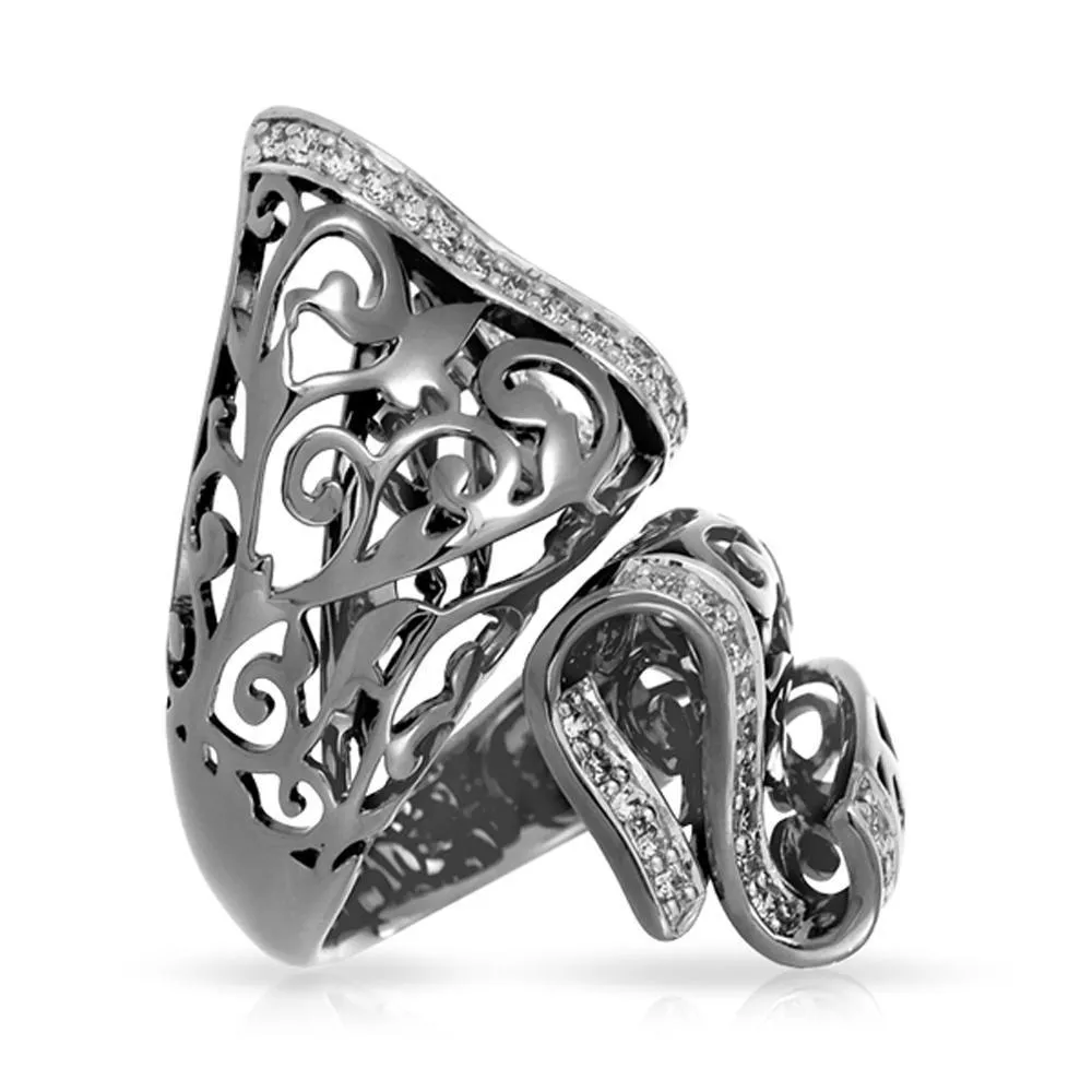 Belle Etoile Antoinette Ring - Black Rhodium