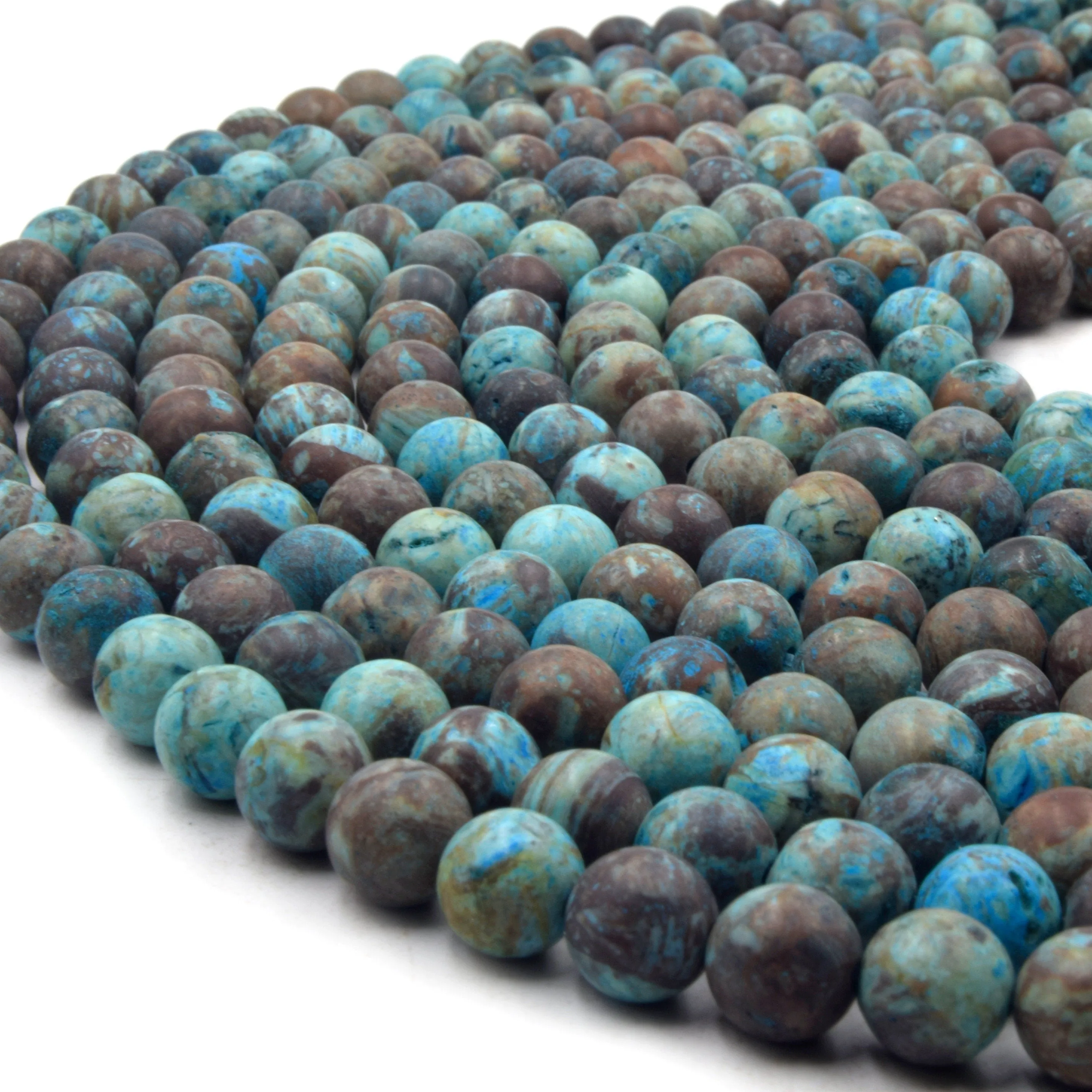 Blue Sky Calsilica Jasper Beads | Matte Round Calsilica Jasper Beads | 6mm 8mm 10mm
