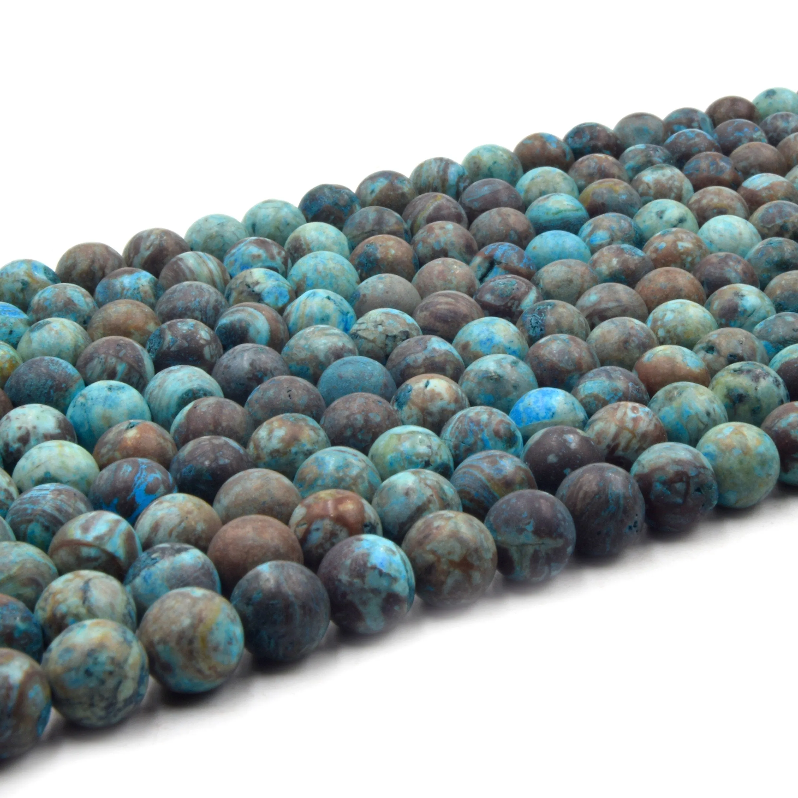Blue Sky Calsilica Jasper Beads | Matte Round Calsilica Jasper Beads | 6mm 8mm 10mm