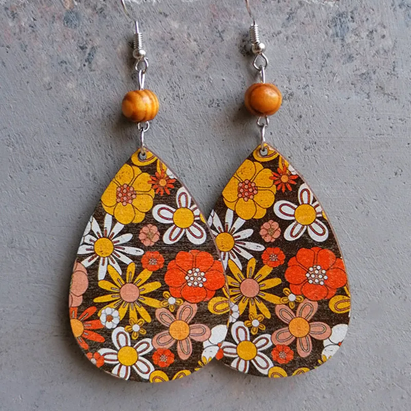 Boho Chic Artisanal Teardrop Earrings