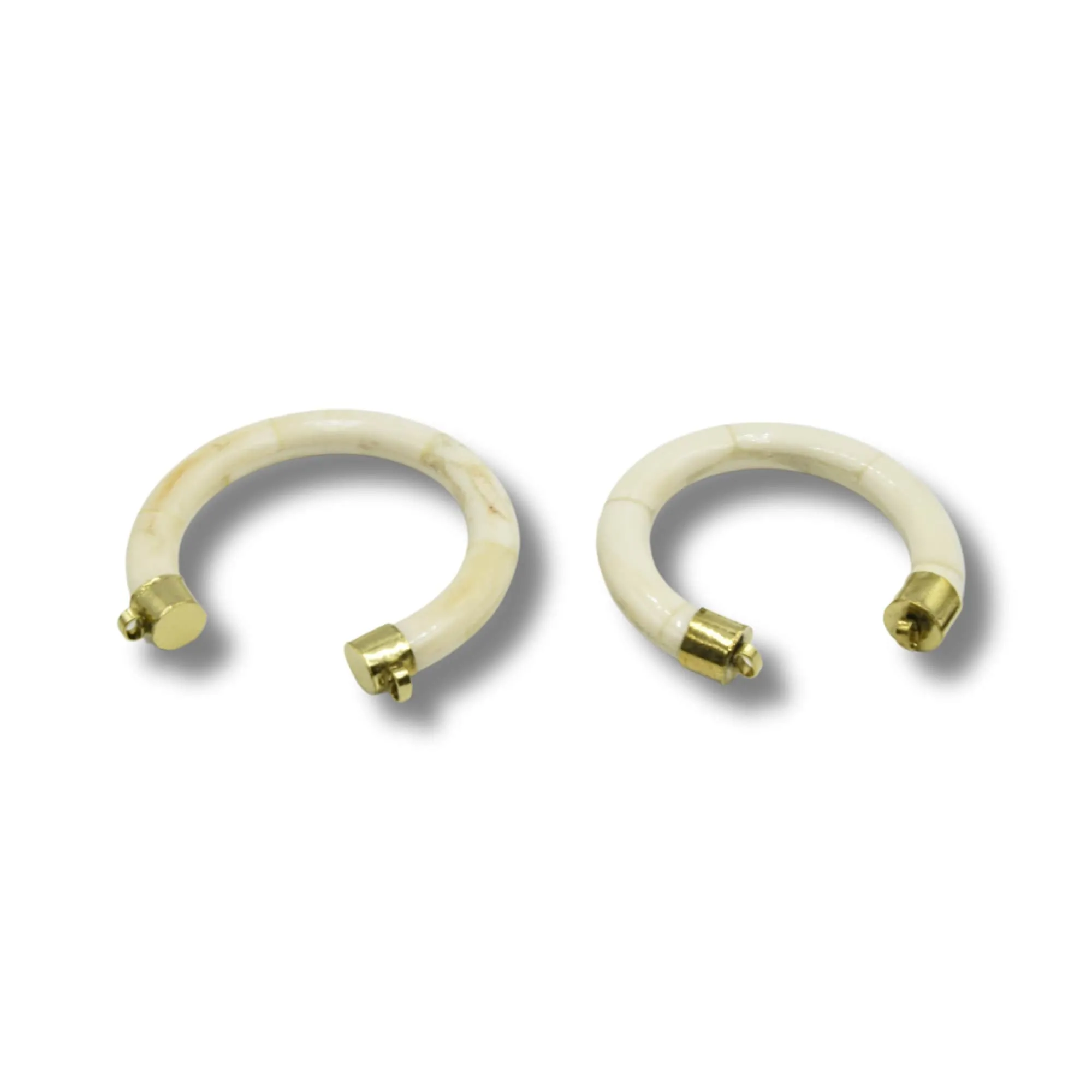 Bone Focal Pendant | White Ox Bone U-Shaped Pendant