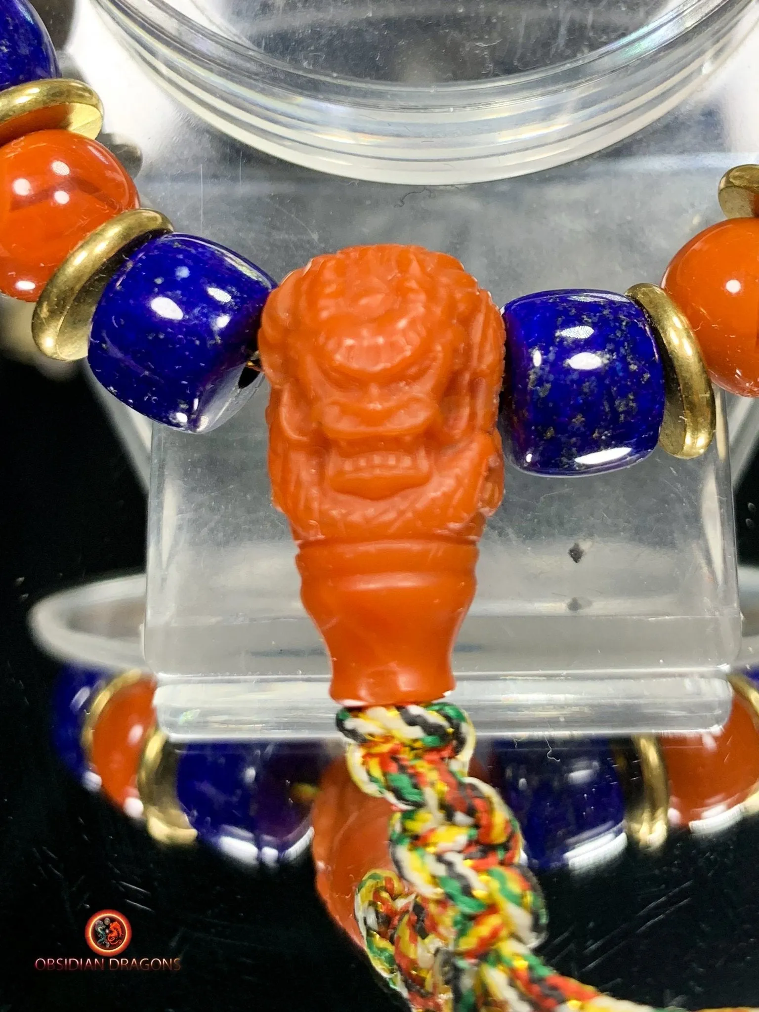 Bracelet dragon en lapis lazuli - agate Nan Hong - Énergie