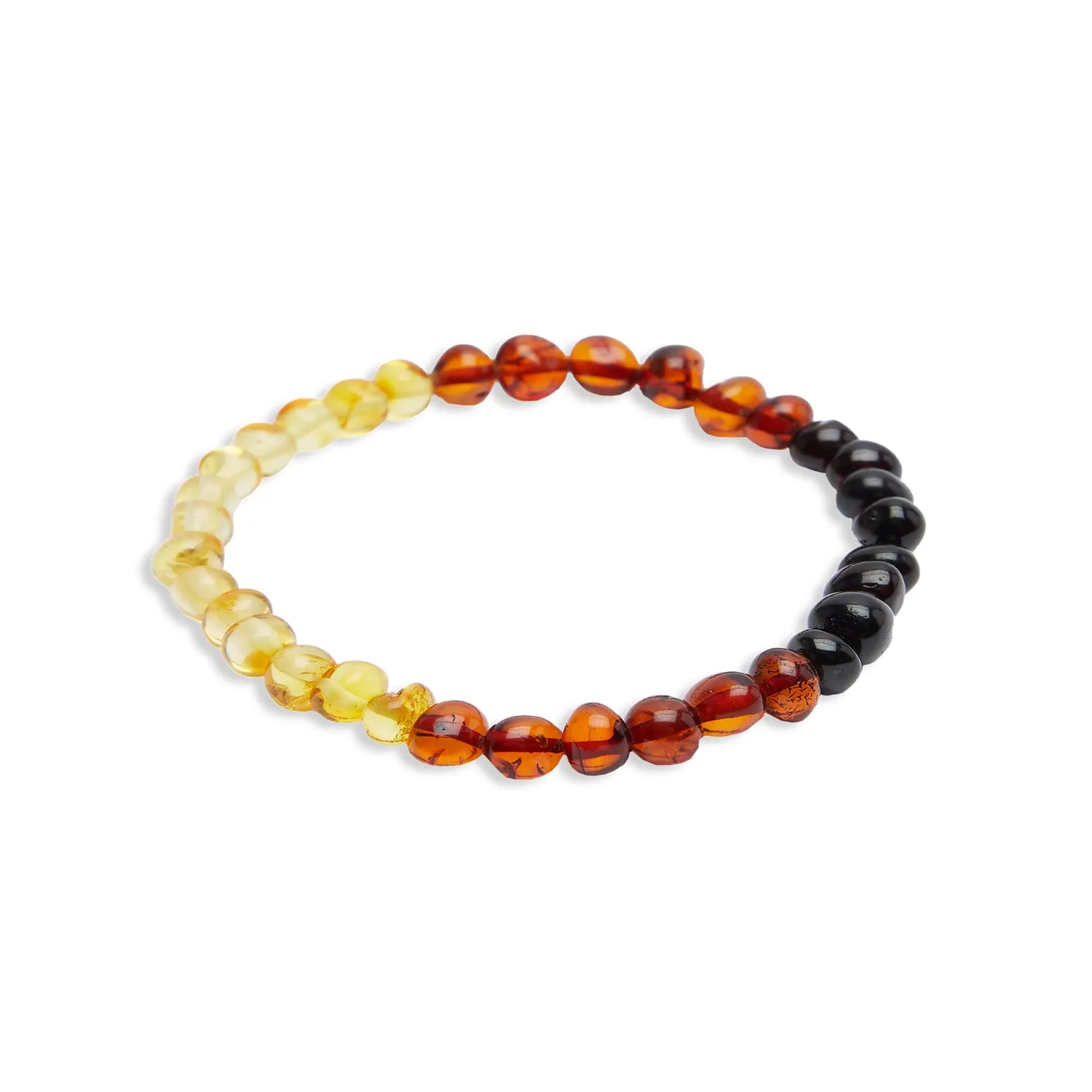 Bracelet en Ambre arc-en-ciel “Feu Guérisseur”