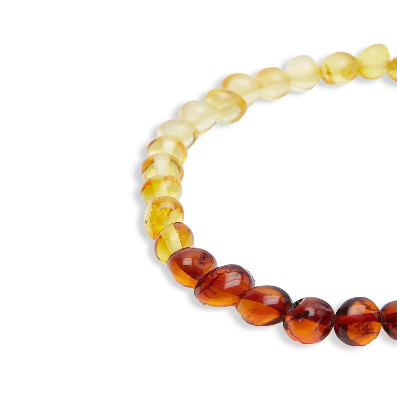 Bracelet en Ambre arc-en-ciel “Feu Guérisseur”