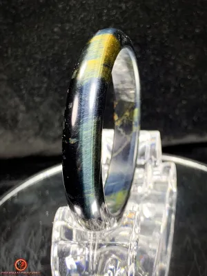 Bracelet Jonc en Œil de Faucon Naturel - Élégance et Brillance
