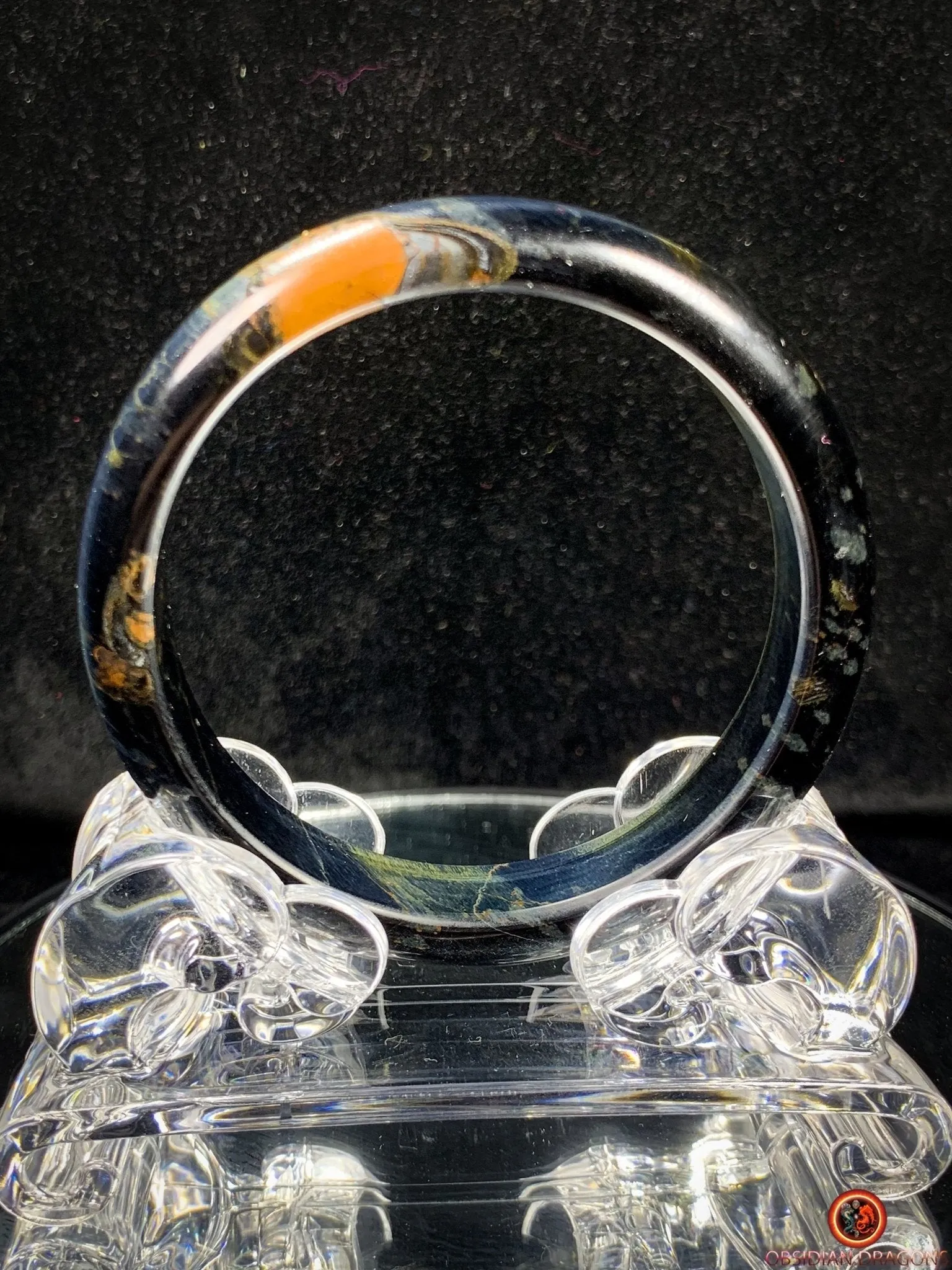 Bracelet Jonc en Œil de Faucon Naturel - Élégance et Brillance