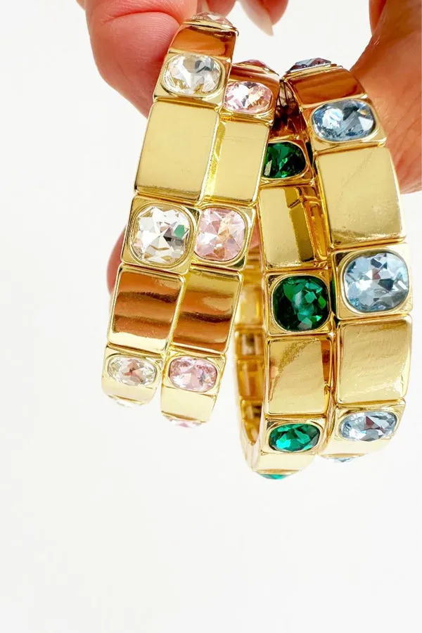 BRACELET - QUEENIE GOLD/PALE PINK