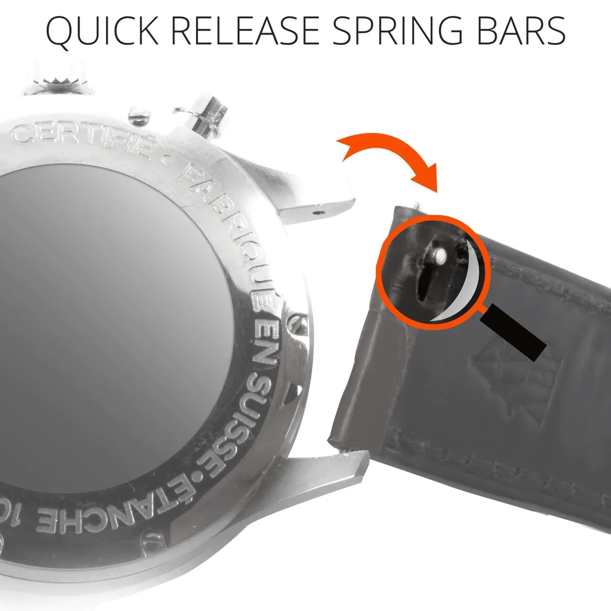Breitling - Bracelet pour montre cuir - Alligator