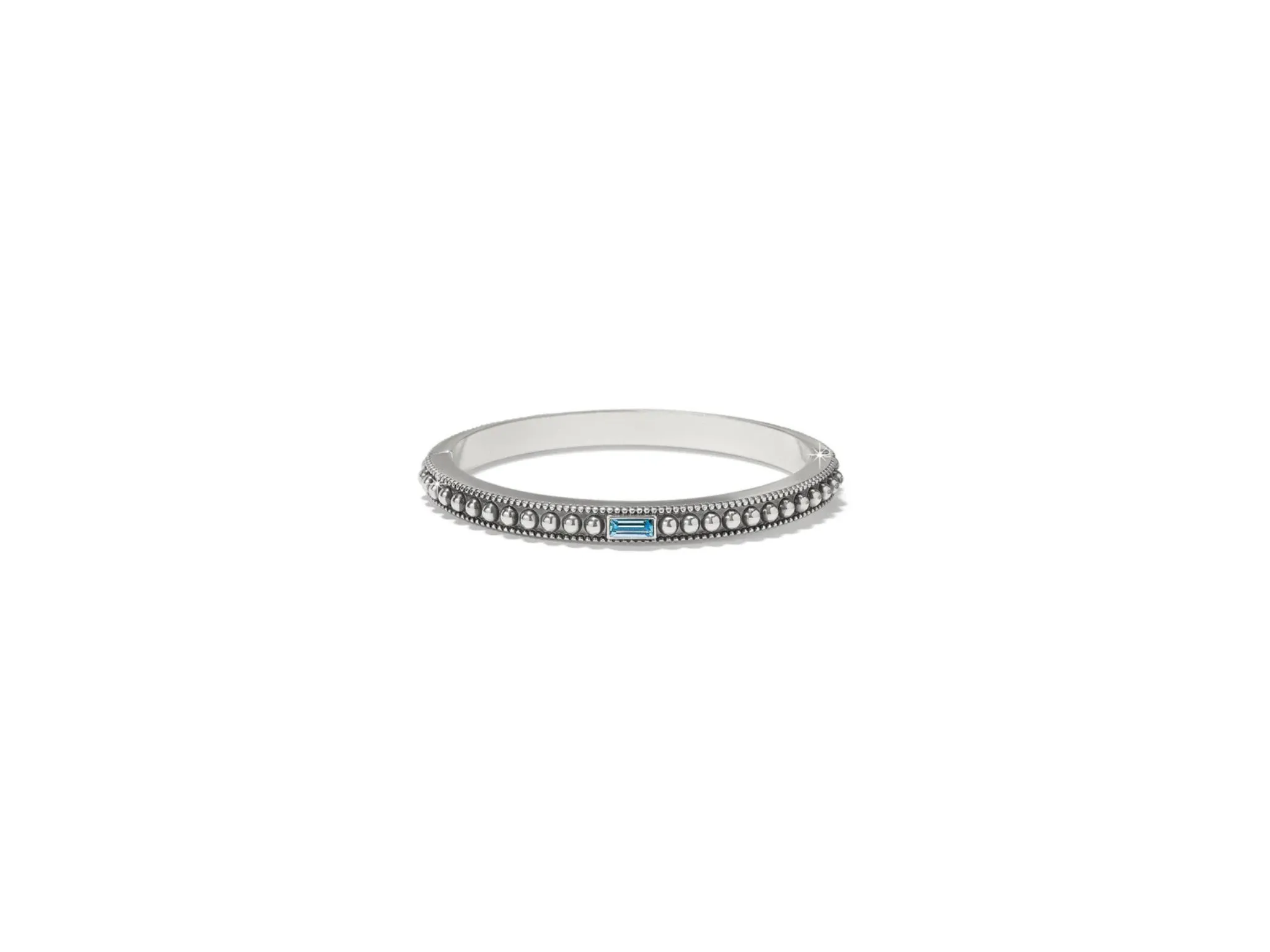 [Brighton] Pretty Tough Gem Hinged Bangle-Aqua