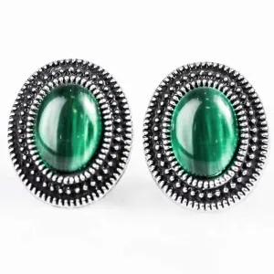 Carefree Cavalier Green Dainty Post Earrings