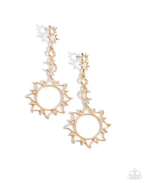 Celestial Chic -Gold Earrings