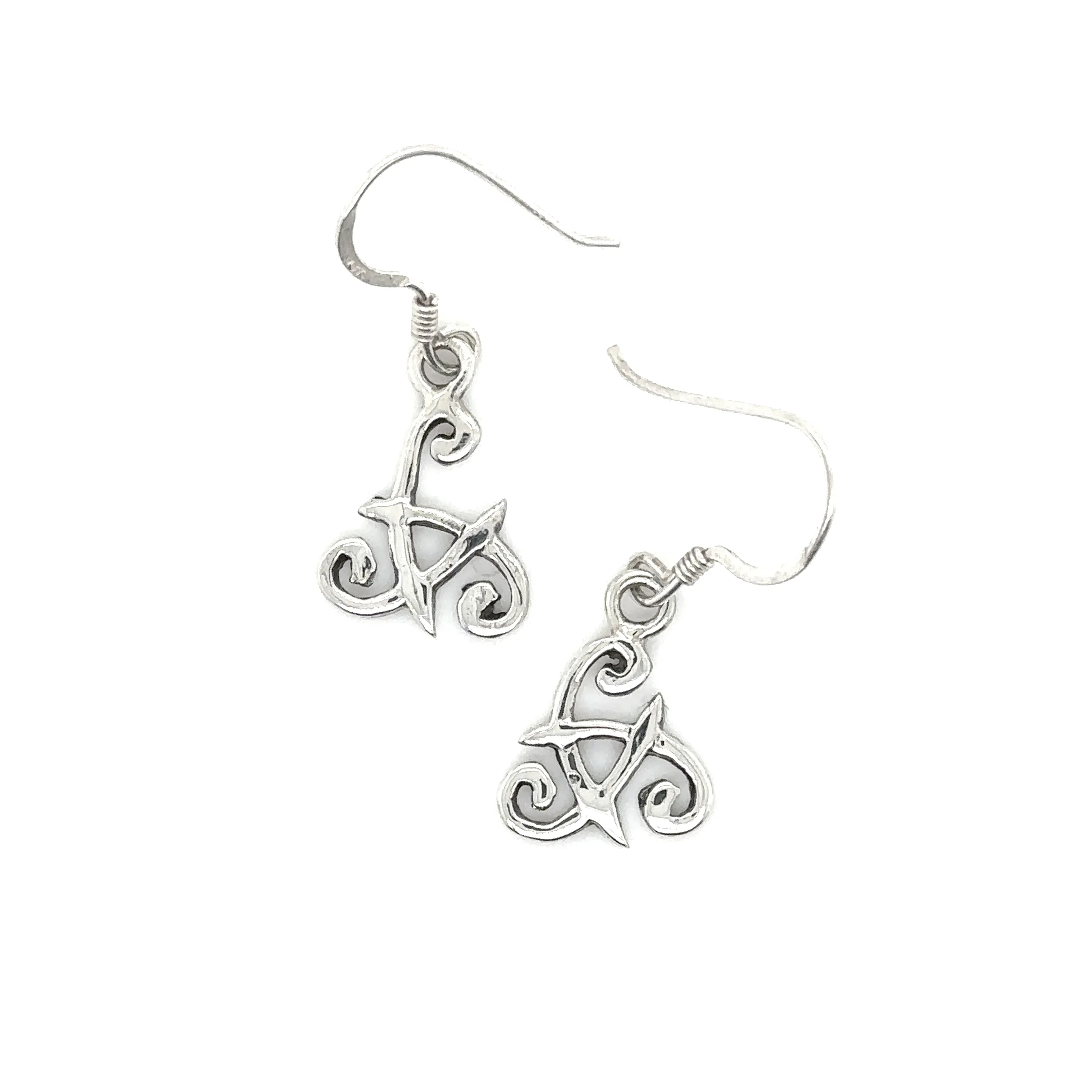 Celtic Triple Spiral Earrings