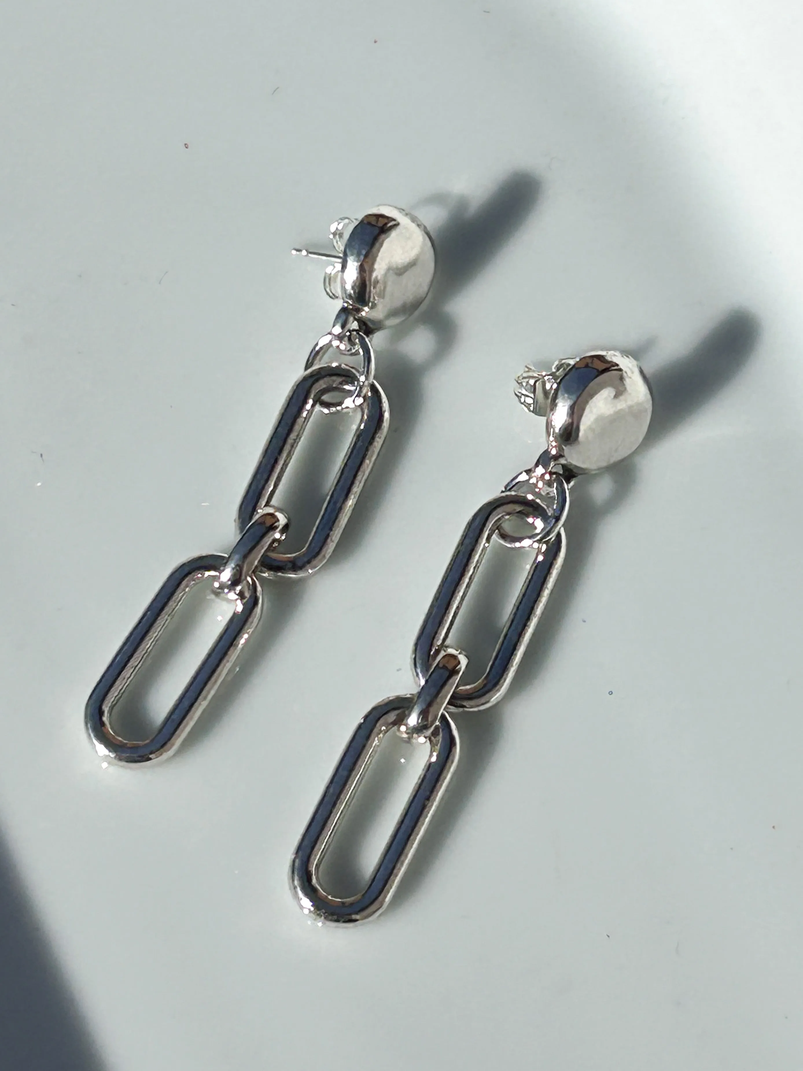 Chain Link Dangle Earrings