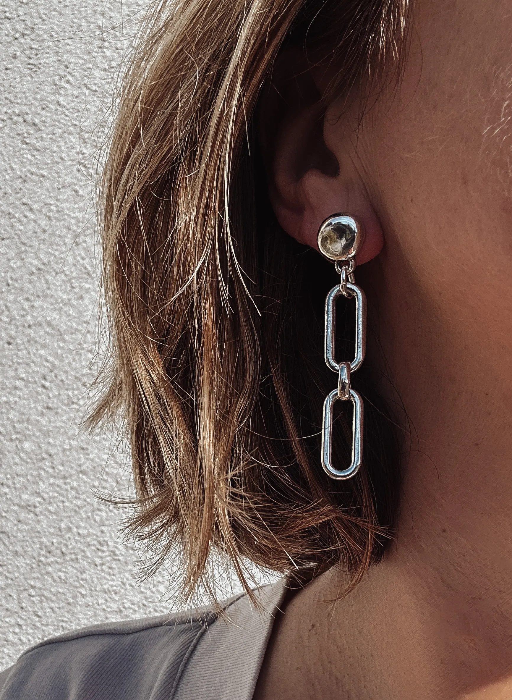 Chain Link Dangle Earrings