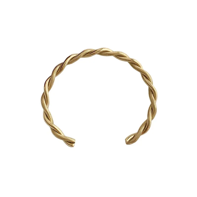 Charm Cuff Twist Bracelets Opening Bangles
