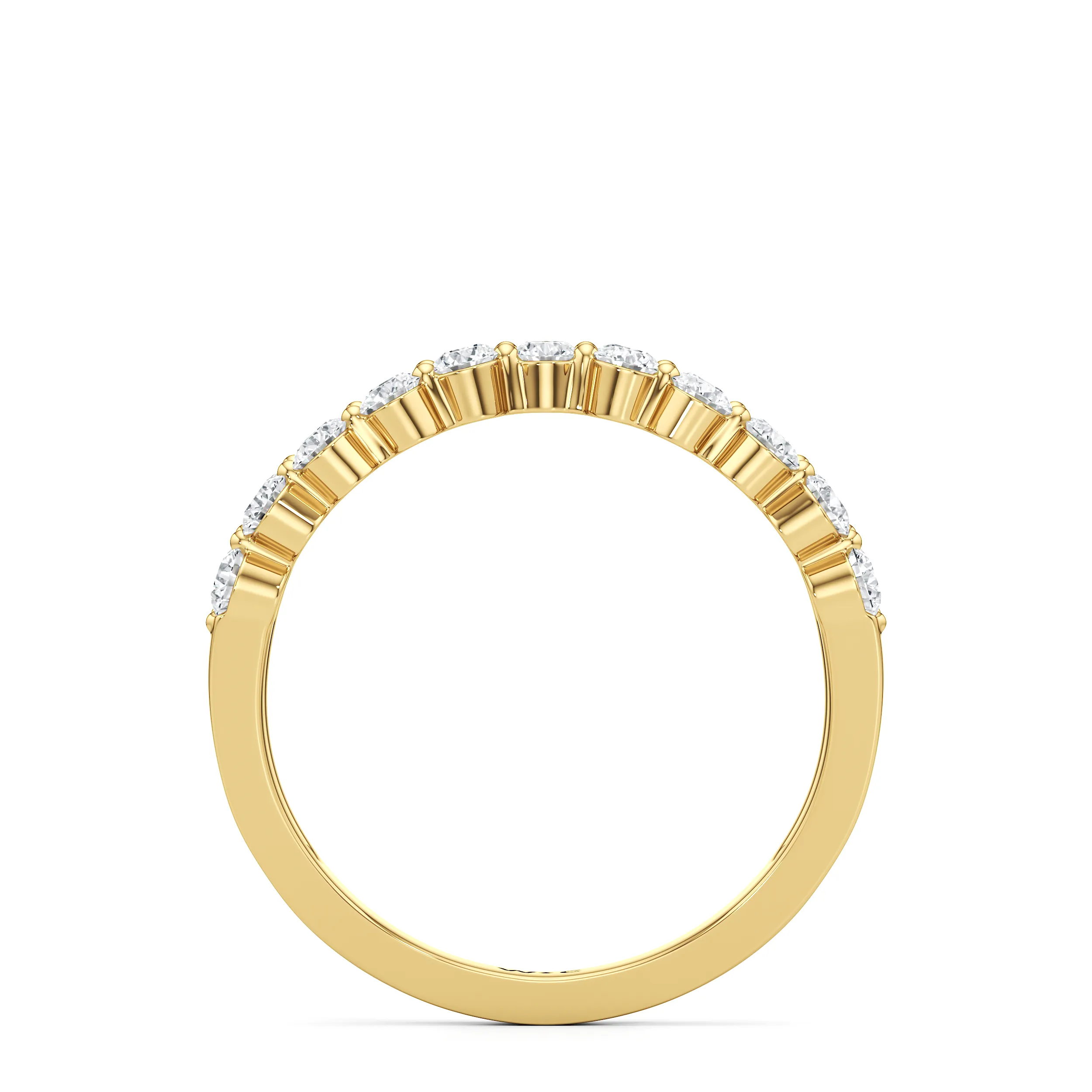 Chevron Kiss Diamond Ring