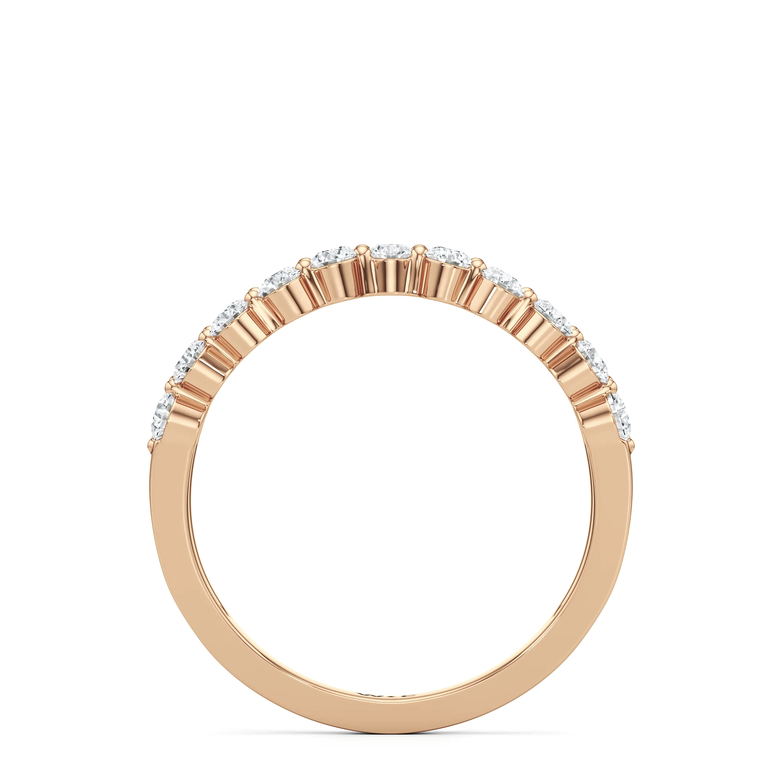 Chevron Kiss Diamond Ring