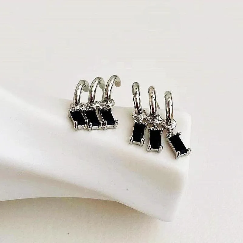 Chic U-Shaped Gold Earrings with Korean Crystal for Effortless Style