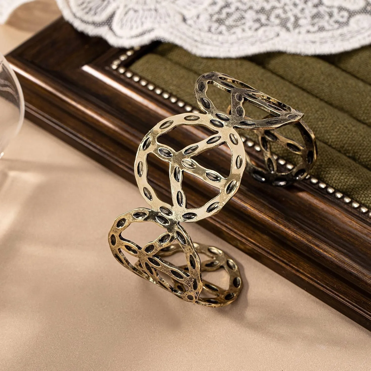Chunky Gold Cuff Bracelets Wide Cuff Bangle Bracelet Flower Butterfly Leaf Peace Sign Star Open Chunky Cuff Bracelet Wrist Cuff Wrap Bracelet for Women Girls