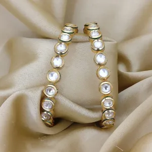 Circular Kundan Stone Bangles